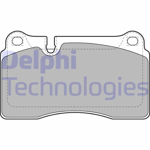 DELPHI ÖN BALATA TOUAREG 3.0 V6 TDI-3.2 V6-3.6 V6 FSI 06/05 AUDI TT 09 RANGEROVER III SPORT 05 OEM: 7L6698151E-WVA24098 - DELPHI LP2012 kodlu oto yedek parça
