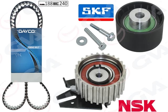 GVA EKSANTRİK GERGİ KİTİ 188 DİŞ 24 MM FIAT DOBLO 1.6D EURO 6 OEM: 73504623 - GVA 59T2925 kodlu oto yedek parça