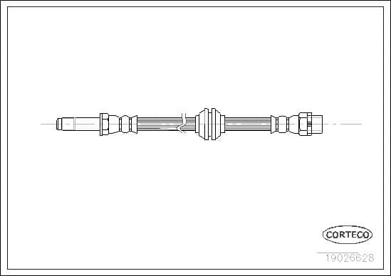 CORTECO FREN HORTUMU ON BMW E46 E85 E86 OEM: 34326766966 - CORTECO 19026628 kodlu oto yedek parça
