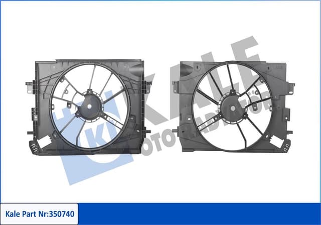KALE-RADYATOR FAN MOTOR DAVLUMBAZI RENAULT CLIO IV-DACIA DOKKER-LODGY 1.5 DCI OEM: 214753416R-214814116R-214816703R - KALE 350740 kodlu oto yedek parça