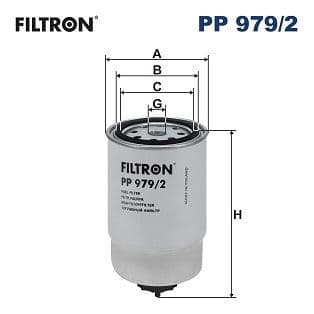 FILTRON MAZOT FİLTRESİ METAL BLUE 1.6CRDI 11 İ30 2.0CRDI 07-11 -İ20 1.4-1.6CRDI 08 TUCSON JEEP 2.0CRDI OEM: 319222E900-319222EA00-319223A810 - FILTRON PP979.2 kodlu oto yedek parça