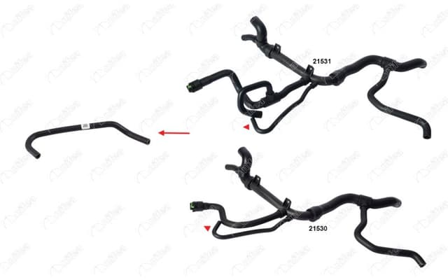 NIFEA KALORİFER HORTUMU OPEL VECTRA B 2.0 96-99 OEM: 1336125-90530256-90570428 - NIFEA 21537 kodlu oto yedek parça