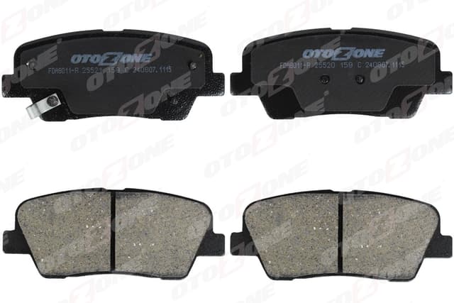 OTOZONE ARKA FREN BALATA HYUNDAI SANTAFE 2.0L D4HA CRDİ dizel 136hp 10- / KIA SORENTO 2.0L D4HA CRDİ dize OEM: 583021UA50-583022PA70 - OTOZONE FDA8011-R kodlu oto yedek parça