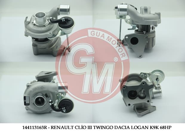 GUA TURBO ŞARJ RENAULT CLİO II III TWINGO DACIA MCW LOGAN SANDERO K9K 1.5DCI 68HP OEM: 144113163R-144114521R-7701476040 - GUA 40650 kodlu oto yedek parça