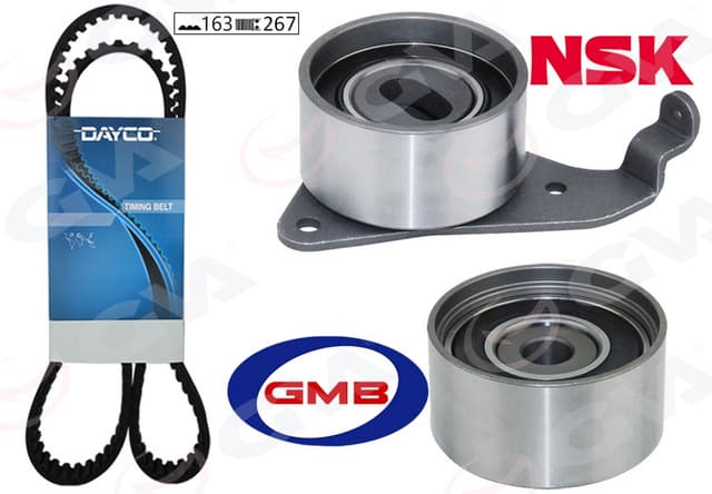 GVA TRİGER KAYIŞ SETİ EKSANTRİK SETİ TOYOTA AVENSIS 2.0L 3S-FE ST220 98-00 / CORONA 2.0L 3S-F 3S-FE ST 171 ST191 89-94 / CARINA E 2.0L 3S-FE ST191E 95-98 / RAV4 2.0L 3S-FE SXA10 95-00 1 KAYIŞ 2 RULMAN OEM: 1356879225-1350574011-1350363011 - GVA 59T7103 kodlu oto yedek parça