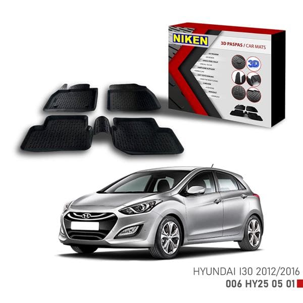 NIKEN 3D PASPAS HYUNDAI I30 2012-2016  - NIKEN 006HY250501 kodlu oto yedek parça