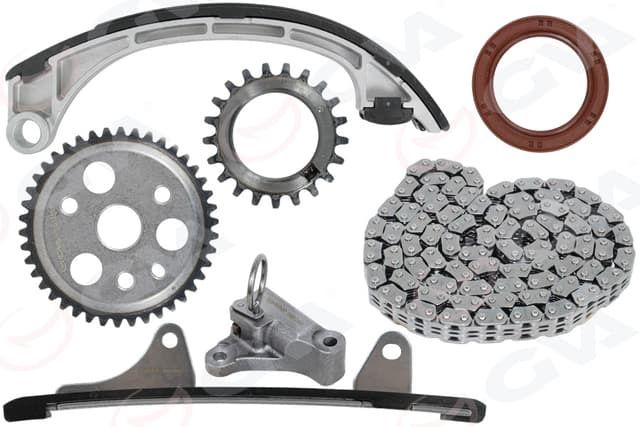 GVA EKSANTRİK ZİNCİR SETİ TOYOTA YARIS 1.0L 1SZ-FE SCP10 fransız üretim araçlar için 03-05 OEM: 1350623010-1354523010-1359123010 - GVA 59C7114 kodlu oto yedek parça