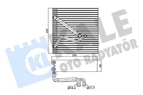 KALE EVAPORATOR A3-TT-SEAT ALTEA-TOLEDO-LEOV-VW GOLF-CADDY-PASSAT-JETTA-EOS-SCIROCCO-SHARAN-TIGUAN-EOS 1K1820103E OEM: 1K1820103E - KALE 350090 kodlu oto yedek parça