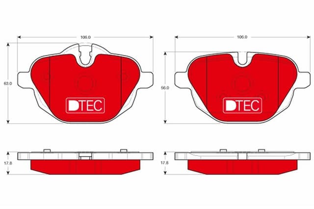 TRW FREN BALATASI ARKA BMW G30 G31 G38 G32 G11 G12 G01 G08 G02 G05 G06 F10 F11 F18 F25 F26 E89 OEM: 34218847062 - TRW GDB1840DTE kodlu oto yedek parça