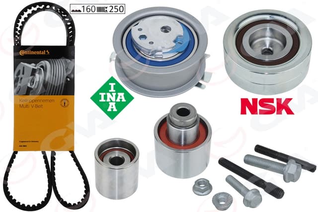 GVA TRİGER SETİ CRAFTER-T6-A3-JETTA-CADDY-POLO-PASSAT 1.6-2.0 TDI CAYB/C/D-CAAB/C-CKUB-CFFB-CFWA-CAGA OEM: 03L198119A-03L198119B-03L198119C - GVA 59T7577C kodlu oto yedek parça