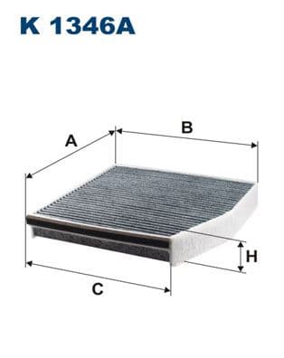 FILTRON POLEN FILTRESI MERCEDES W176 W246 C117 X117 X156 KARBONLU OEM: A2468300018 - FILTRON K1346A kodlu oto yedek parça