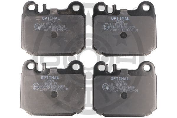 OPTIMAL FREN BALATASI ARKA MERCEDES ML-CLASS W163 98 05 OEM: A1634201120 - OPTIMAL BP-12099 kodlu oto yedek parça