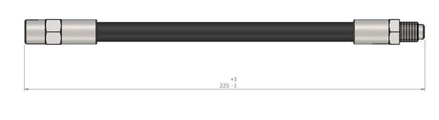 CAVO FREN HORTUMU ARKA 227mm BMW E30 E36 E46 E34 E32 AUDI A6 94>97 OEM: 34324051524 -803611775 - CAVO C800002A kodlu oto yedek parça