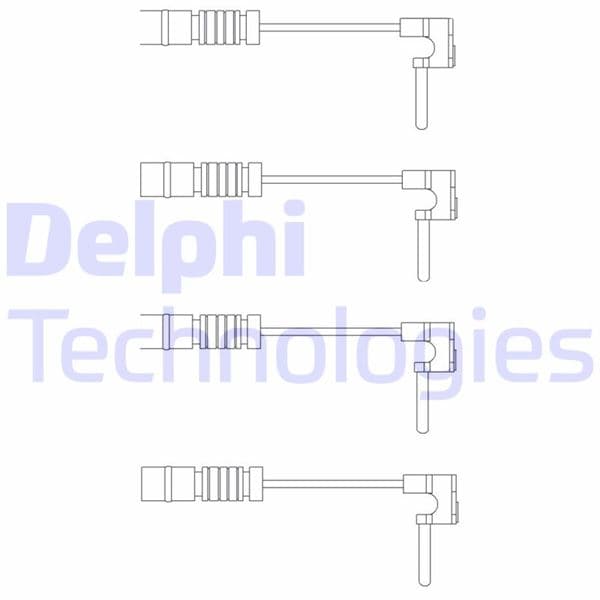 DELPHI BALATA FISI MERCEDES W201 W126 W168 W202 W124 W210 W140 4 ADET OEM: A1265402017 - DELPHI LZ0120 kodlu oto yedek parça