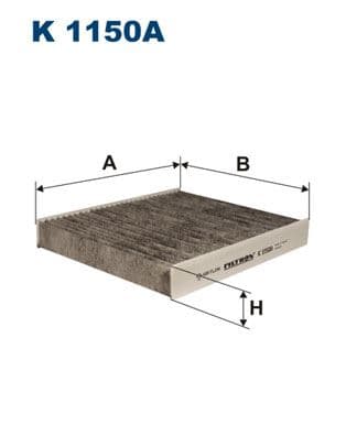 FILTRON POLEN FİLTRESİ KARBONLU FOCUS II 1.4-1.6-TDCİ 2.0 TDCI 2004-2012 VOLVO S40 1.6D V50 2004-2012 OEM: 4M5J19G244AA-30780377-30676484 - FILTRON K1150A kodlu oto yedek parça