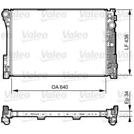 VALEO MOTOR SU RADYATORU MERCEDES W204 S204 C204 C218 X218 W212 S212 C207 A207 X204 OEM: A2045003603 - VALEO 735292 kodlu oto yedek parça
