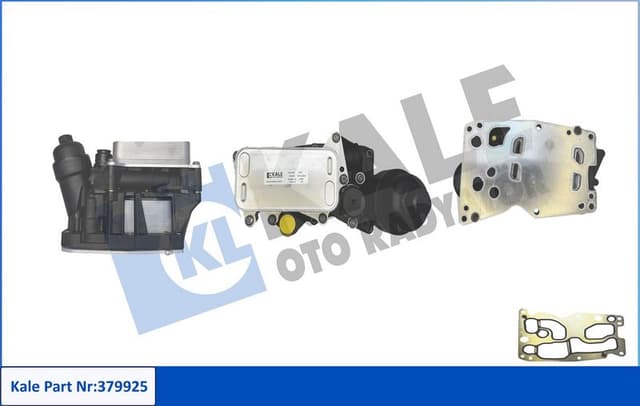 KALE-RADYATOR YAG FILTRE KUTUGU BMW N47 N57 B47 F10 F20 F30 E90 F01 E84 F25 F26 F15 F16 KOMPLE OEM: 11428507697-11428507626-11428507627 - KALE 379925 kodlu oto yedek parça