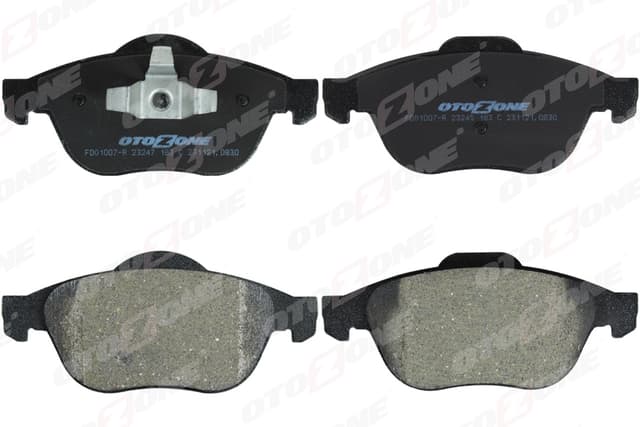 OTOZONE ÖN FREN BALATASI RENAULT LAGUNA II 01 ESPACE 02 VELSATIS 05 OEM: 7701206599-7701206747-7701209810 - OTOZONE FDO1007-R kodlu oto yedek parça