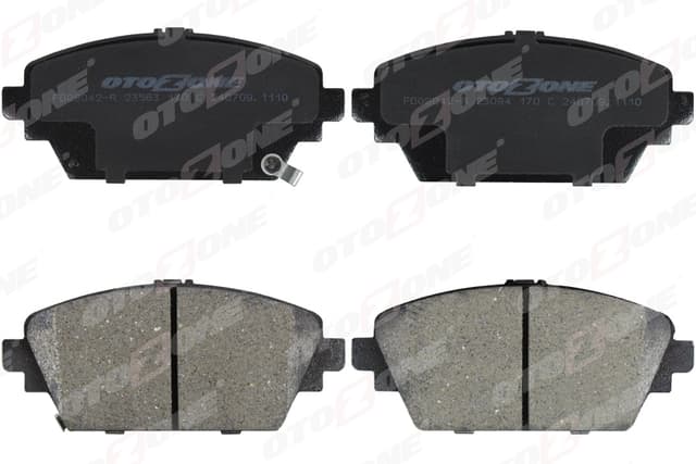 OTOZONE ÖN FREN BALATA NISSAN PRIMERA 1.6L 2.0L QG16 QR20 P12 03- aşınma ikaz kontağı mevcut - şimli OEM: 410604U126-410604U125-41060AV125 - OTOZONE FDO9042-R kodlu oto yedek parça