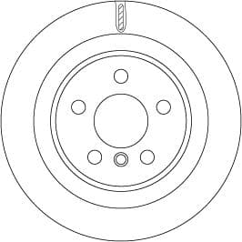 TRW FREN DISKI ARKA BMW F39 F40 F48 F44 F45 F46 MINI F54 F60 OEM: 34216799369 - TRW DF6755 kodlu oto yedek parça