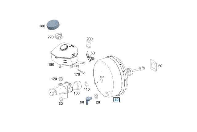 TRW FREN SERVOSU WESTINGHOUSE MERCEDES SPRINTER B907 B910 18 OEM: A9104311000 - TRW PSA595 kodlu oto yedek parça