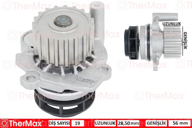 THERMAX DEVİRDAİM GOLF IV-BORA-OCTAVIA-LEON-CORDOBA-A3 98-04 1.9 TDI AGR-ALH OEM: 038121011A-038121011AX-038121011AV - THERMAX T01.225 kodlu oto yedek parça
