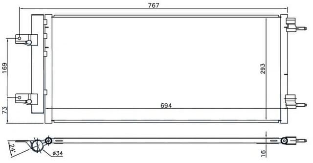 ORIS KLİMA RADYATÖRÜ KONDANSATÖRÜ OPEL ASTRA K 15 22 OEM: 39131676-39011385-13475956 - ORIS COP981016 kodlu oto yedek parça