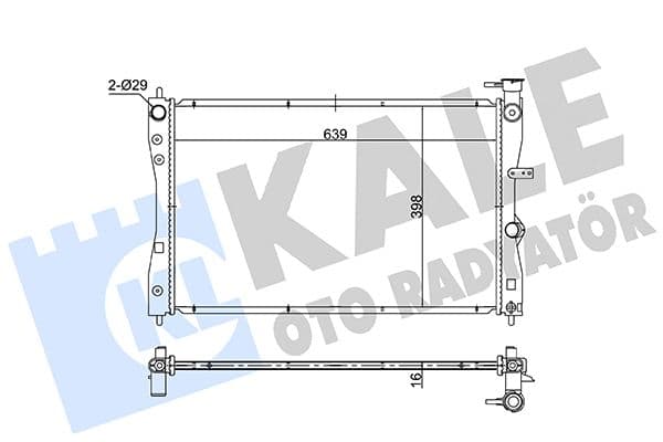KALE SU RADYATÖRÜ MITSUBISHI COLT VI COLT CZC VI 1.1 1.3 1.5 04 12 - SMART FORFOUR 1.1 1.3 05 06 MT BR AZING 639X398X16 MN130393-4545000703-4545000803 OEM: MN130393-4545000703-4545000803 - KALE 363540 kodlu oto yedek parça