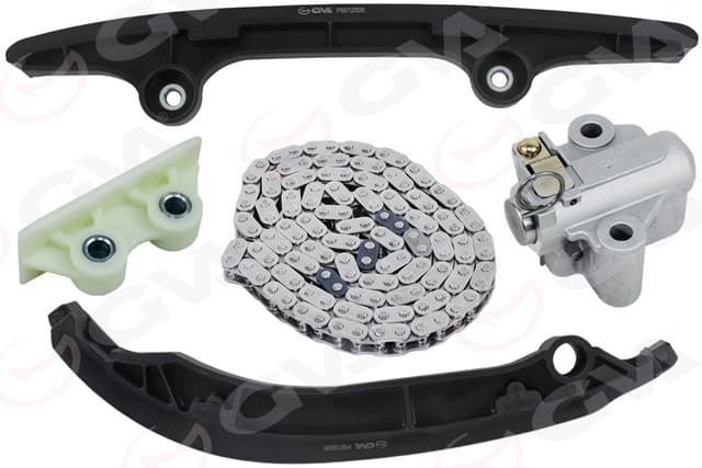 GVA EKSANTRIK ZINCIR SETI KOMPLE BOXER III JUMPER III 22DT PUMA 2.2HDI 16V 130HP 140HP TRANSIT V347 2.2 TDCI 06>14 CUSTOM V362 11>16 2.2 TDCI DUCATO 2.2HDI 06> 5 PARÇA OEM: BK2Q-6M000-A1A-T199208-9659488680 - GVA 59C3200 kodlu oto yedek parça