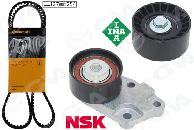GVA EKSANTRİK GERGİ KİTİ 127x254 CHEVROLET-DAEWOO AVEO-CRUZE-KALOS-LACETTI-NUBIRA 1.4-1.4-1.6 05- OEM: 96103222-96350526 - GVA 59T9930C kodlu oto yedek parça