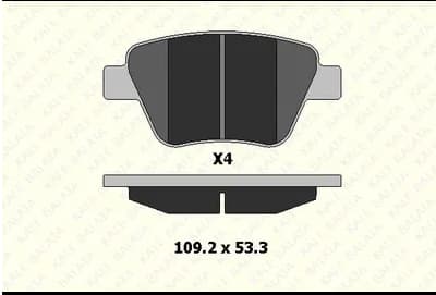 KALE-BALATA FREN BALATASI ON MERCEDES CITAN W415 12 . RENAULT KANGOO III 08 1.5dCi 1.6 16V OEM: A4154210610-410601334R - KALE 24693 187 14 ANS KD13 kodlu oto yedek parça