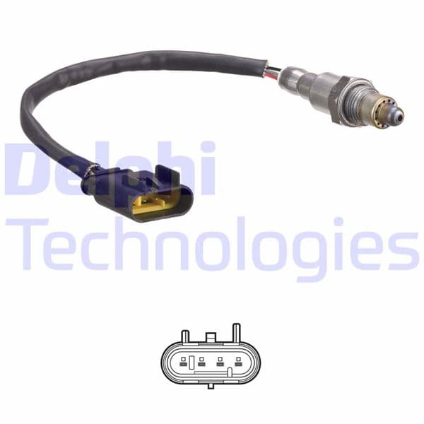DELPHI OKSİJEN SENSÖRÜ KATALİZÖR GİRİŞ FIAT DOBLO 10> EGEA 16> 500L 1.4 356SXA1B OEM: 46347517-55241995-K0055241995 - DELPHI ES21201-12B1 kodlu oto yedek parça