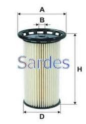 SARDES YAKIT FİLTRESİ ARTEON 17 GOLF VII 13 JETTA 15 TIGUAN 16 TOURAN 16 ATECA 16 KODIAQ 17 OCTAVIA 13 UZUN TIP 5Q0127177A-5Q0127177C-5Q0127400J OEM: 5Q0127177A-5Q0127177C-5Q0127400J - SARDES SF6014 kodlu oto yedek parça