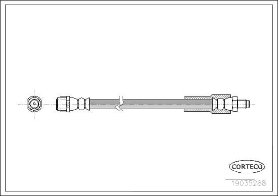 CORTECO FREN HORTUMU ARKA MERCEDES VITO W639 03 OEM: A6394280935 - CORTECO 19035288 kodlu oto yedek parça