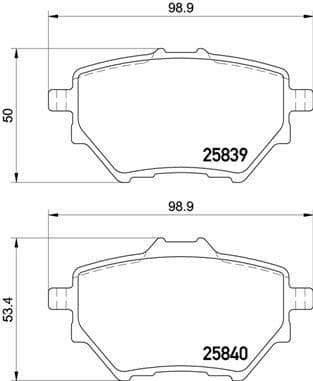 BREMBO ARKA FREN BALATASI ASTRA L 21> COMBO E 18> GRANDLAND 17> MOKKA e 20> C4 18> C4 e 22> BERLINGO 18> PARTNER 18> RIFTER 18> 508 18> 308 II-III 13> 3008 16> 408 22> DS4 II 21> 268mm / PROACE CITY 21> OEM: 95525378-1678167980-1609000680 - BREMBO P61122 kodlu oto yedek parça