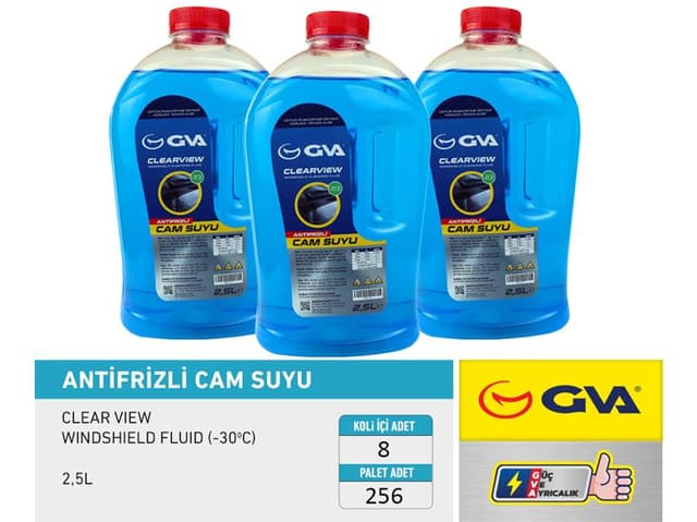 GVA CAM SUYU 2.5 LT -21 DERECE  - GVA 9910121 kodlu oto yedek parça
