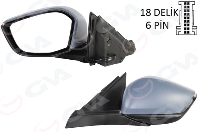 GVA DIŞ DİKİZ AYNASI SOL OPEL ASTRA L 22> PEUGEOT P308 22> MANUEL KATLANIR OEM: 984605269V - GVA 1090107 kodlu oto yedek parça