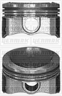 YENMAK MOTOR PİSTON SEGMAN 050 P301-C ELYSEE-AYGO EB2M 1.2VTI 12V 75mm OEM: 1608520180 - YENMAK 31-04105-050 kodlu oto yedek parça
