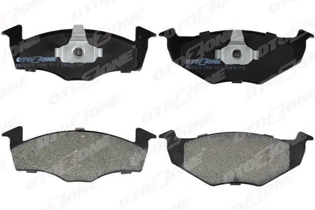 OTOZONE ÖN BALATA POLO 95-01 FABIA 02-14 CORDOBA 98-05 GDB1274 17.30 MM OEM: 6N0698151-6N0698151C - OTOZONE FDO7015-R kodlu oto yedek parça