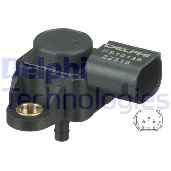 DELPHI BASINC SENSORU MERCEDES W168 W203 W204 C209 W210 W211 W212 W220 W221 W639 B901 B906 OEM: A0051537228 - DELPHI PS10136 kodlu oto yedek parça