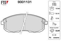 VALEO ÖN FREN BALATA NISSAN JUKE 1.6L HR16DE DIG-T F15 10- 1.5L Dci F15 10- / MAXIMA 2.0L VQ20DE DOHC A32 A33 V6 95-03 / 3.0L VQ30DE DOHC A32 V6 95- / SUZUKI SX4 1.6L M16A RW416 05- FTE KIRMIZI KUTU OEM: 4106040U90-D10601KA1A-5581080J51 - VALEO 9001131 kodlu oto yedek parça