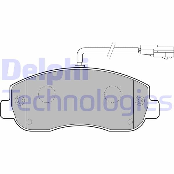 DELPHI ÖN BALATA MASTER III 2.3DCİ 2.10 13 MOVANO 2.3CDTİ 5.10 14 NISSAN NV400 2.3CDİ 11 410604386R-4106000Q0L OEM: 410602889R-410603847R-410601061R - DELPHI LP2190 kodlu oto yedek parça