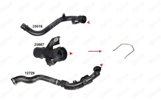 IBRAS TURBO BORUSU SEKMANI NISSAN JUKE-NV200 1.5DCI 12 144601FE0C OEM: 144601FE0C - IBRAS 25618 kodlu oto yedek parça