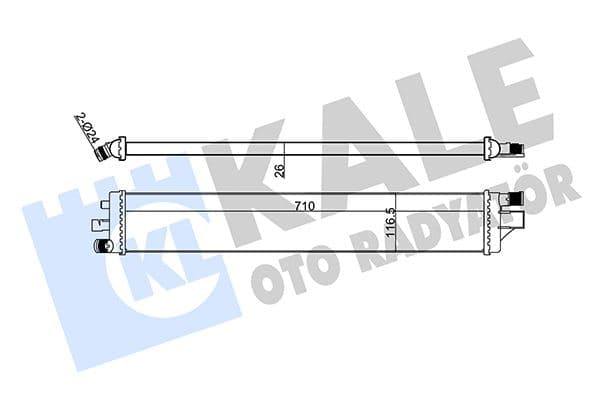 KALE-RADYATOR TURBO RADYATÖRÜ INTERCOOLER NV400-MOVANO B-MASTER III LT 2.3CDTI 10 İLAVE SOĞUTUCU AT-MT 214C10001R-93168915-2147000Q0A OEM: 214C10001R-93168915-2147000Q0A - KALE 352365 kodlu oto yedek parça