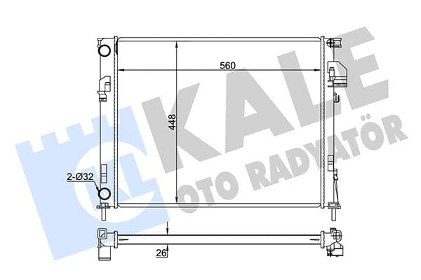 KALE-RADYATOR SU RADYATÖRÜ RENAULT TRAFIC II-OPEL VIVARO-NISSAN PRIMASTAR 1.9DCI-DTI 2.0 2.0 16V 01 MT BRAZING 560x448x26 2140000QAS-4408645-4414161-4414691-91166000-91166001-91169066-7711135144 OEM: 7700312899-8200073817-2140000QAN - KALE 351035 kodlu oto yedek parça