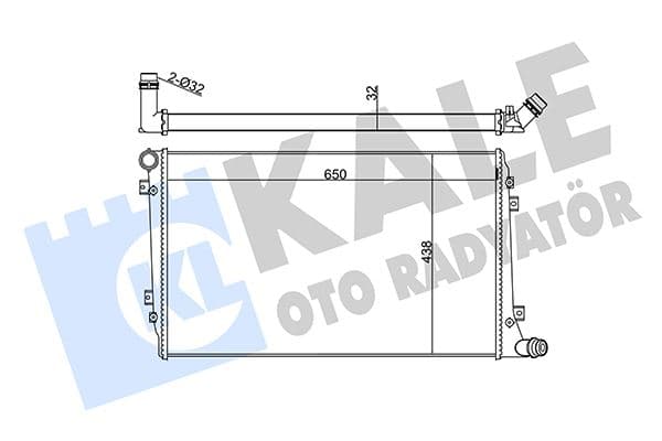 KALE-RADYATOR SU RADYATÖRÜ AUDI A3-SEAT ALTEA-LEON-TOLEDO III-SKODA OCTAVIA II-SUPERB II-VW CADDY III-GOLF V-JETTA III-PASSAT-TOURAN 1.9/2.0TDI 04-13 MT AC NAC BRAZING 650x438x32 1K0121251AN-3C0121253AK OEM: 1K0121251DP-1K0121251BL-1K0121251AL - KALE 353600 kodlu oto yedek parça