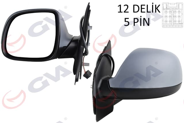 GVA DIŞ DİKİZ AYNASI SOL TRANSPORTER T6 CARAVELLE 10 ELEKTRİKLİ ISITMALI ASTARLI ASFERİK 5 FİŞ VM-6196EHPAL 7E1857521J-7E1857527GRU-7E1857507BT OEM: 7E1857521J-7E1857527GRU-7E1857507BT - GVA 1075544 kodlu oto yedek parça