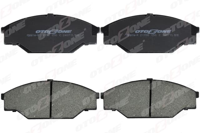 OTOZONE ÖN FREN BALATA TOYOTA HILUX 2.4L 2L-T LN85 LN145 4x2 90-04 / HIACE 2.4L 2L LH112 LH114 89- OEM: 0446535020-0446535320-04465YZZ56 - OTOZONE FDO9114-R kodlu oto yedek parça