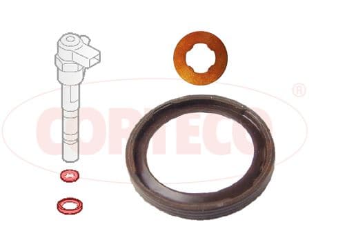 CORTECO ENJEKTÖR KEÇESİ PULU ASTRA H-ASTRA J-CORSA C-D-E-MERIVA-LINEA-ALBEA-DOBLO-PUNTO-EGEA 1.3 A13DTE OEM: 55205036-93190009-1981.96 - CORTECO 49445016 kodlu oto yedek parça