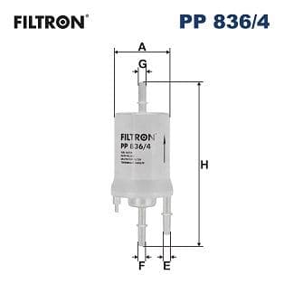 FILTRON YAKIT FİLTRESİ GOLF V-JETTA III-POLO IV-CADDY III-FABIA II-OCTAVIA II-A3-IBIZA IV-1.4-1.6 16V 4 BAR PP836.4 OEM: 6Q0201051A-6Q0201051C-6Q0201051J - FILTRON PP6004 kodlu oto yedek parça